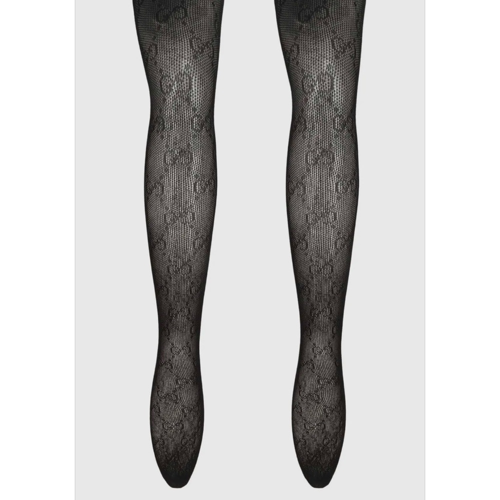 Double G High Waist Sheer Light Mesh Stocking